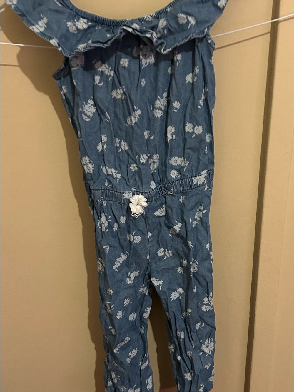 OshKosh B'gosh Blue Floral Girls' Jumpsuit